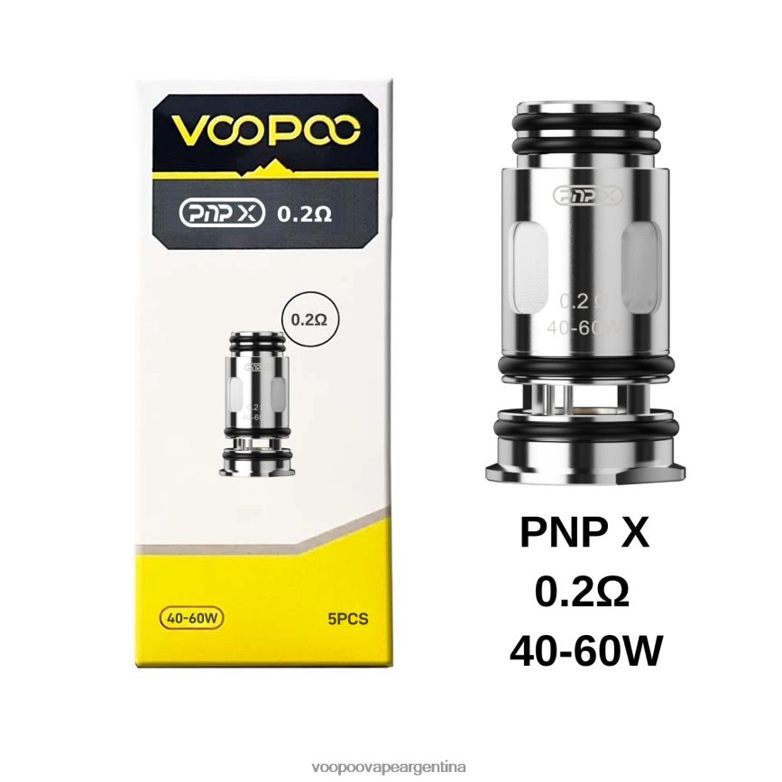 VOOPOO Drag Precio Argentina - VOOPOO PNP bobinas (5 piezas) pnp x 0,2 ohmios 6T4D44606