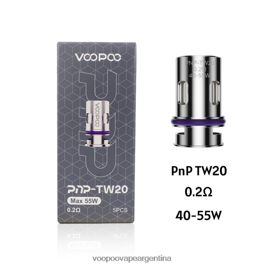 VOOPOO Vape Argentina - VOOPOO PNP bobinas (5 piezas) pnp-tw20 6T4D44602