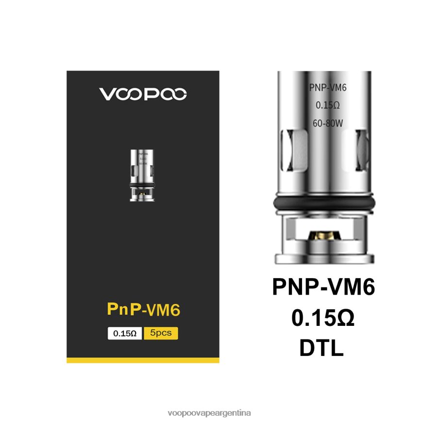 VOOPOO Vape Price - VOOPOO PNP bobinas (5 piezas) pnp-vm6 6T4D44600